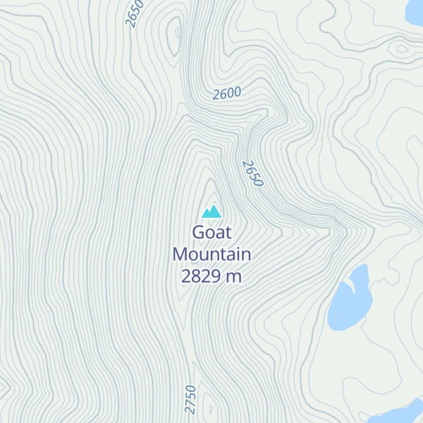 Map of Goat Mountain