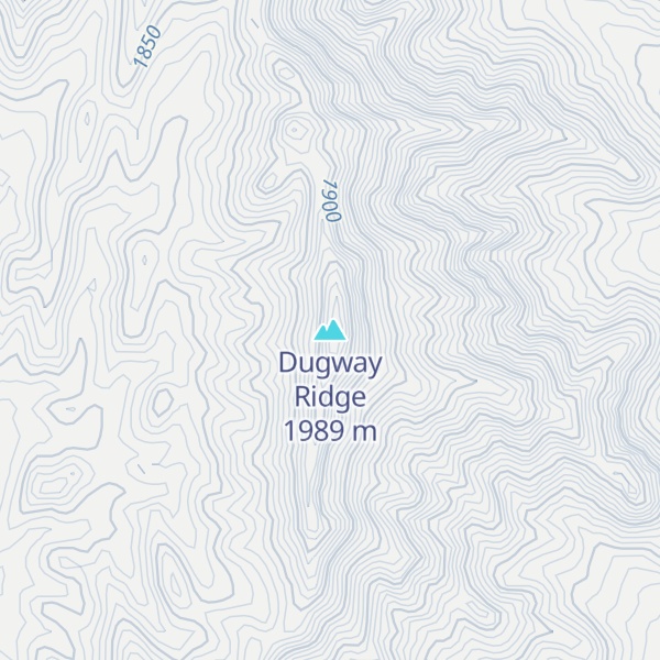 Map of Dugway Ridge