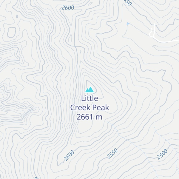Map of Little Creek Peak