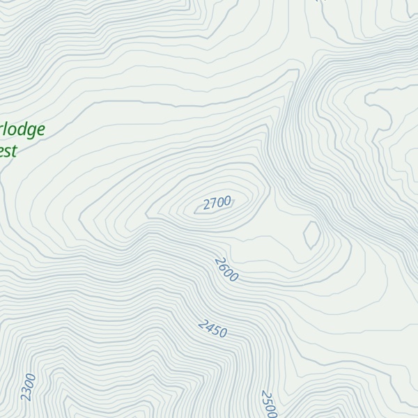 Map of Olson Mountain