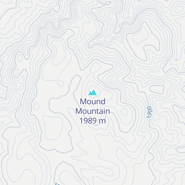 Map of Mound Mountain
