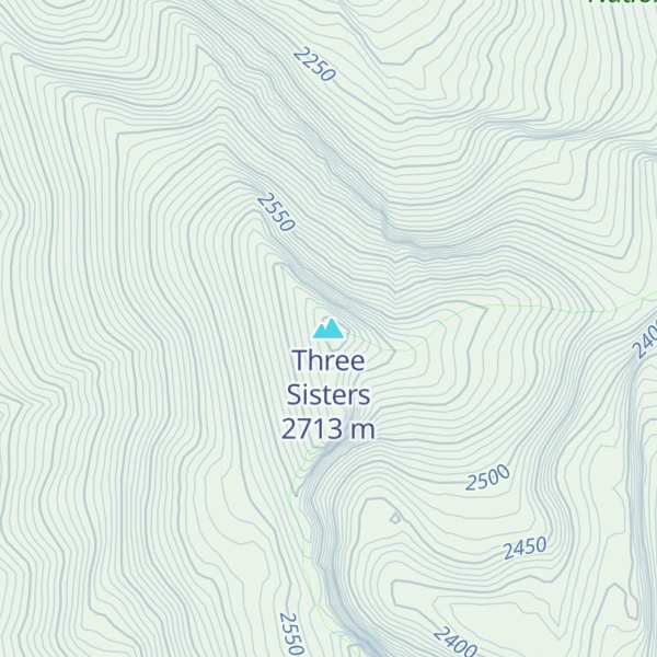 Map of Three Sisters