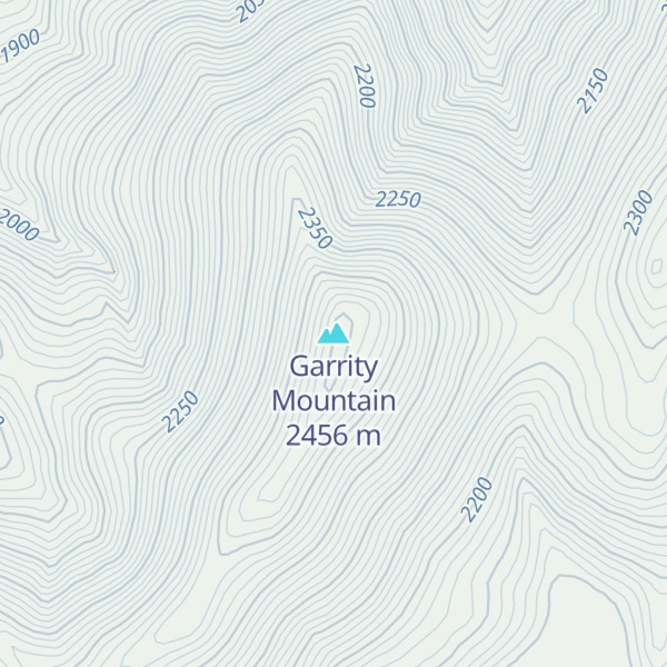 Map of Garrity Mountain