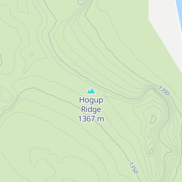 Map of Hogup Ridge