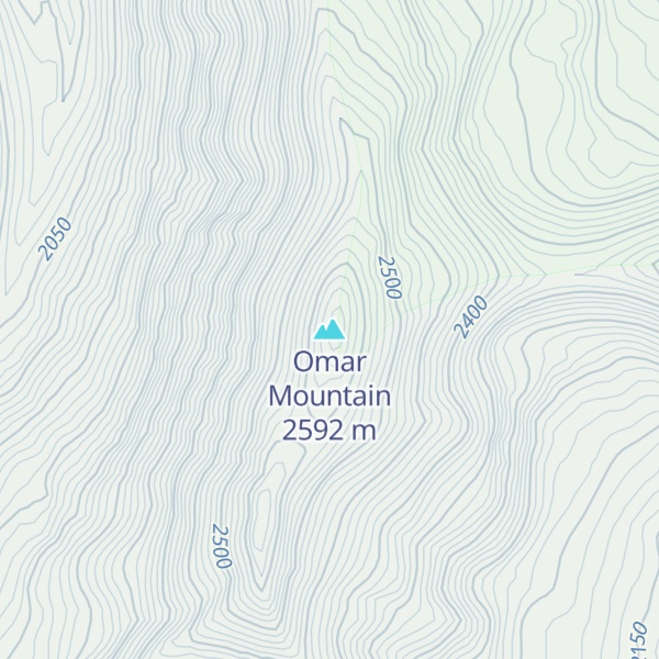 Map of Omar Mountain
