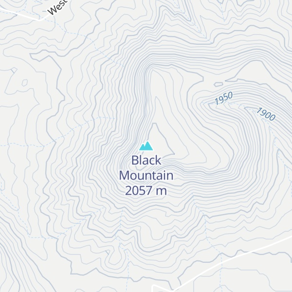 Map of Black Mountain
