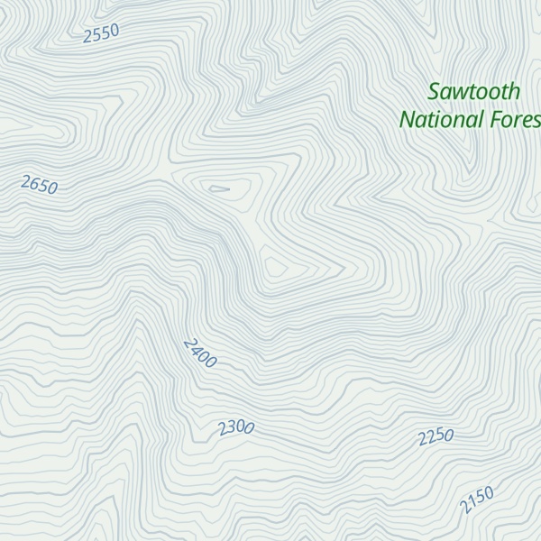 Map of War Eagle Peak