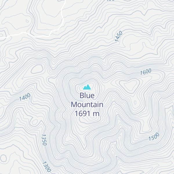 Map of Blue Mountain
