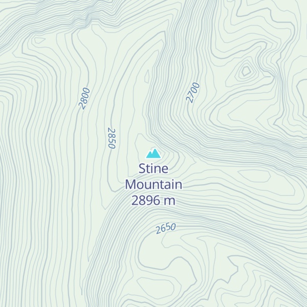 Map of Stine Mountain