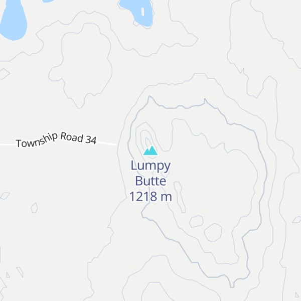Map of Lumpy Butte