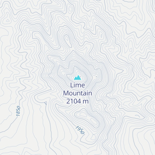 Map of Lime Mountain