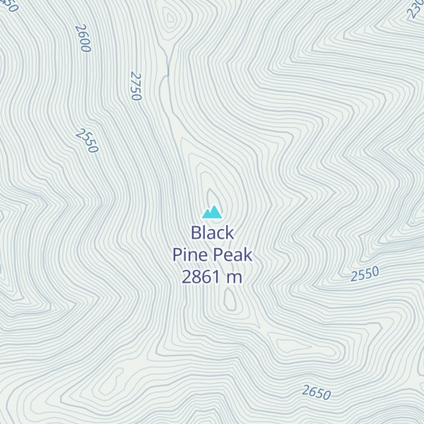 Map of Black Pine Peak