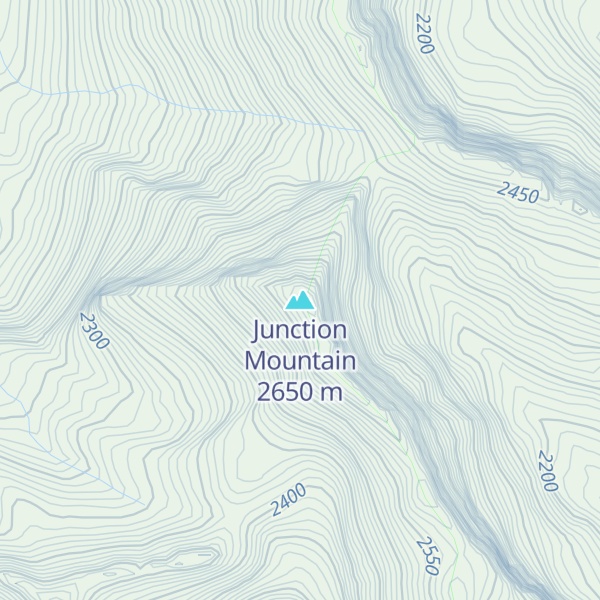 Map of Junction Mountain