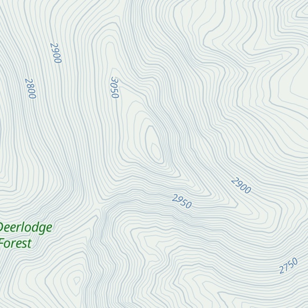Map of Maiden Peak