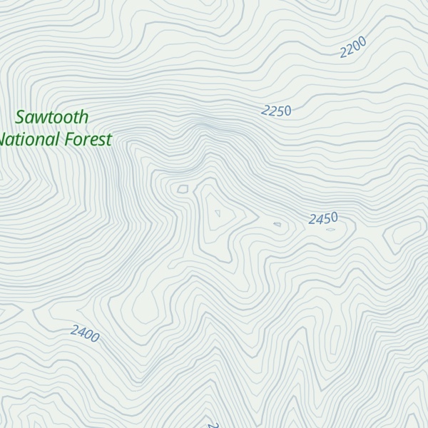 Map of Gunnel Peak
