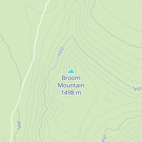 Map of Broom Mountain