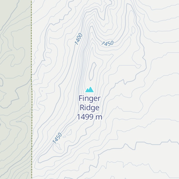 Map of Finger Ridge