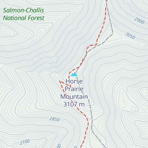 Map of Horse Prairie Mountain