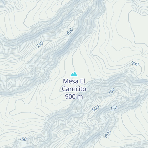 Map of Mesa El Carricito