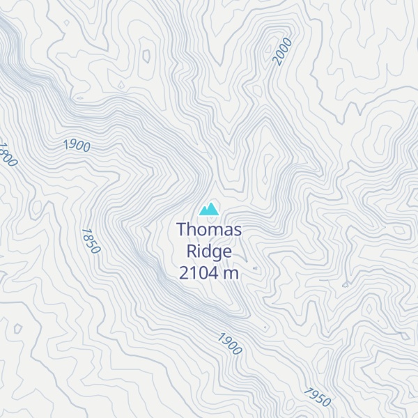 Map of Thomas Ridge