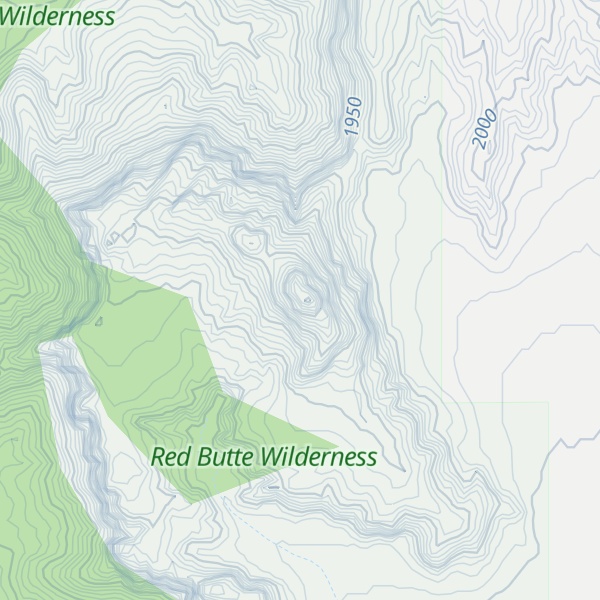 Map of Red Butte