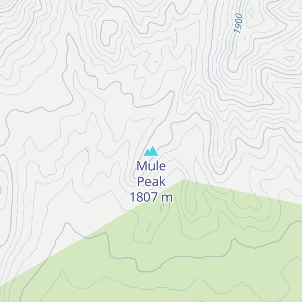 Map of Mule Peak