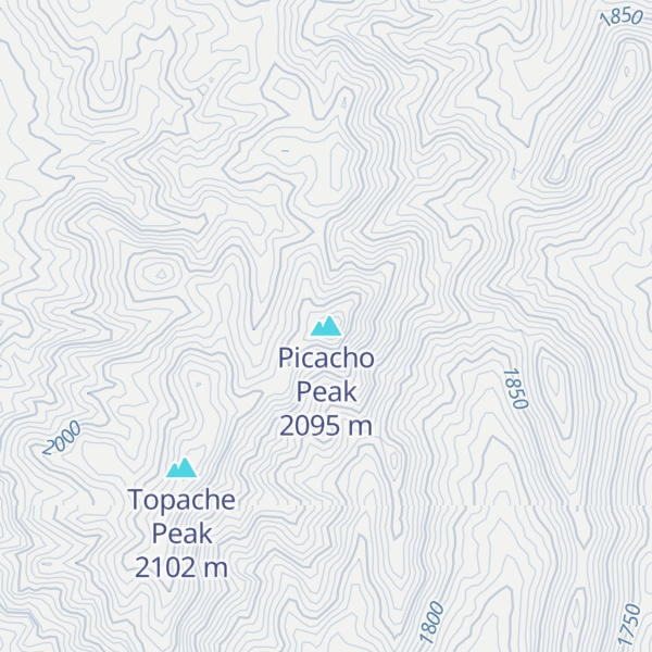 Map of Picacho Peak