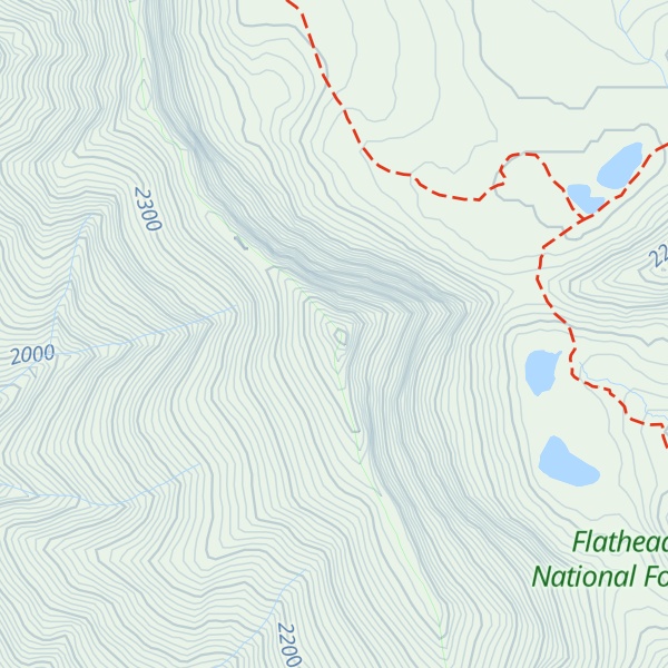 Map of Trilobite Peak