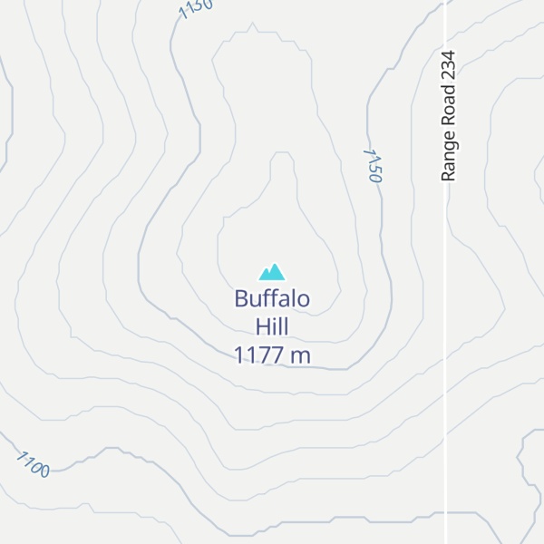 Map of Buffalo Hill