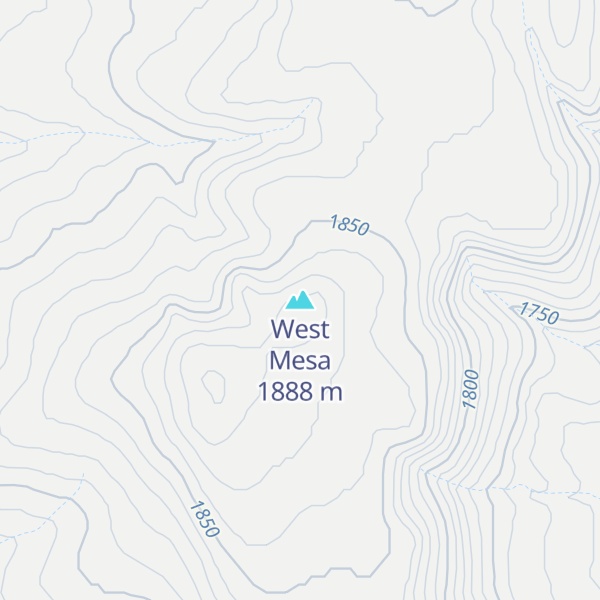 Map of West Mesa