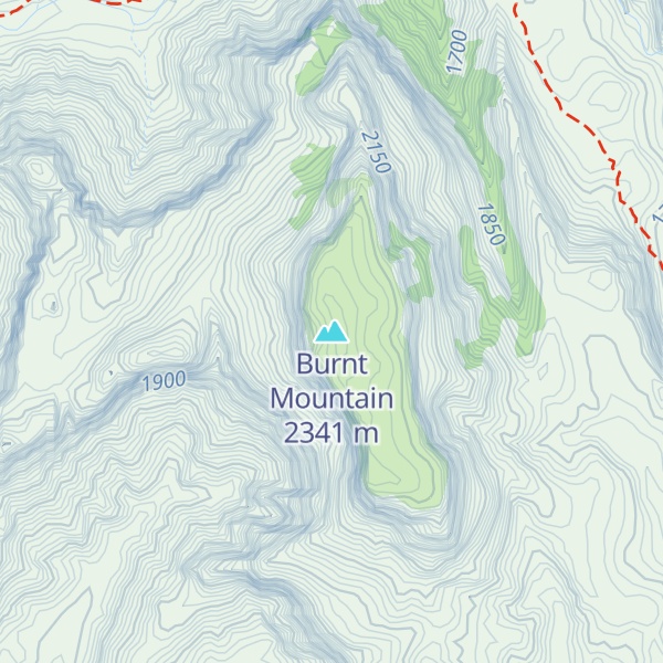 Map of Burnt Mountain