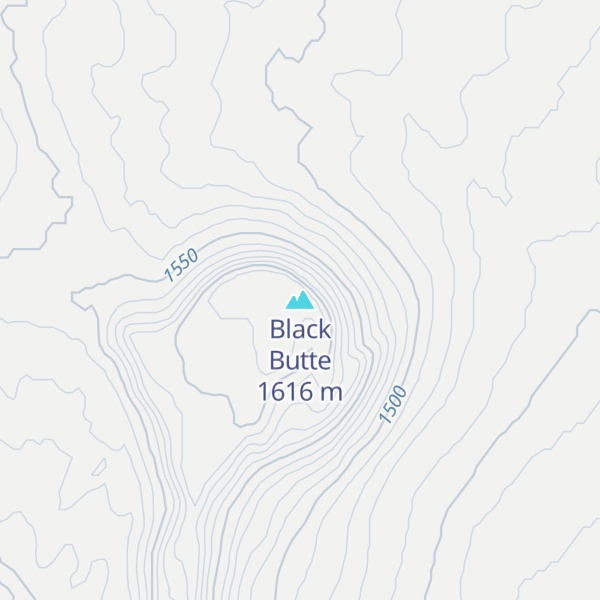 Map of Black Butte
