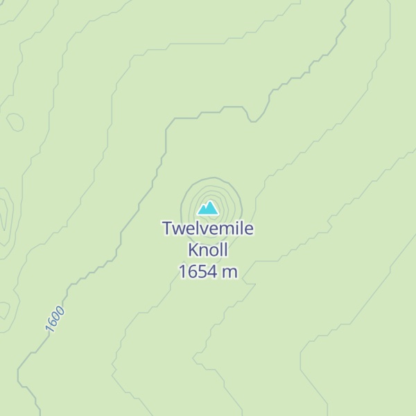 Map of Twelvemile Knoll