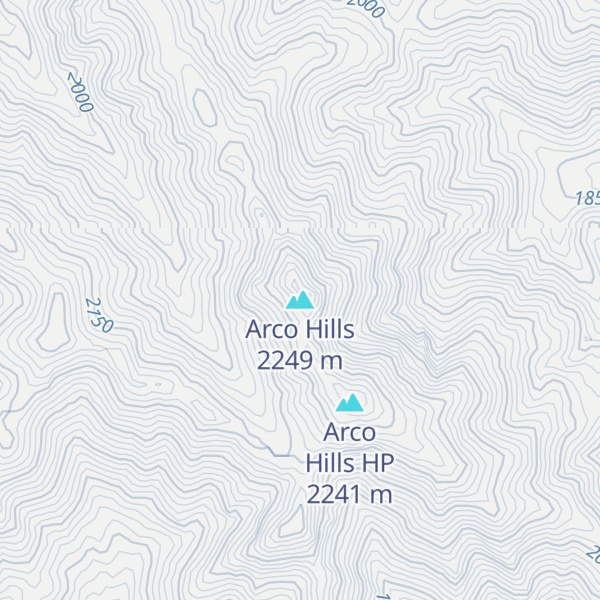 Map of Arco Hills