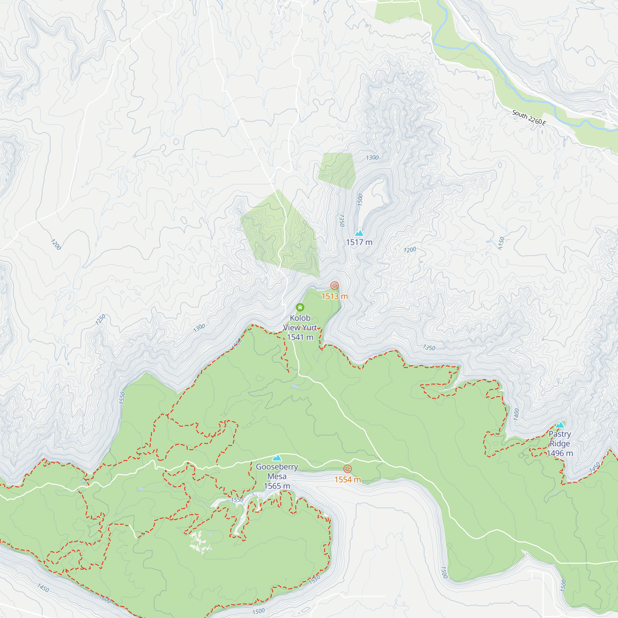 Temple View Yurt map