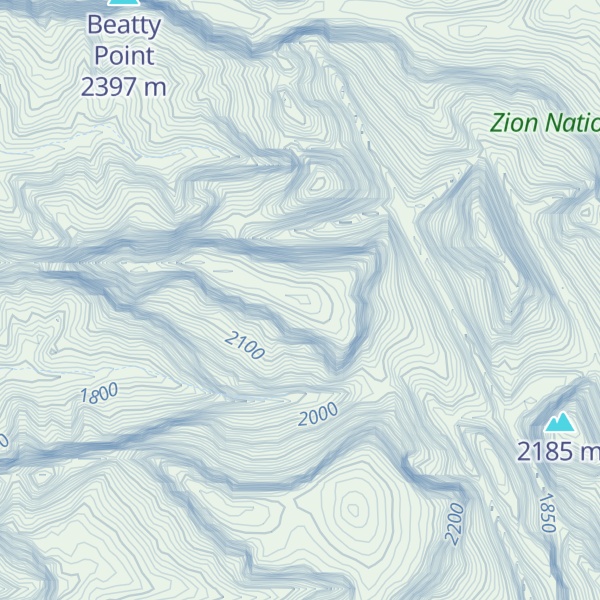 Map of Nagunt Mesa