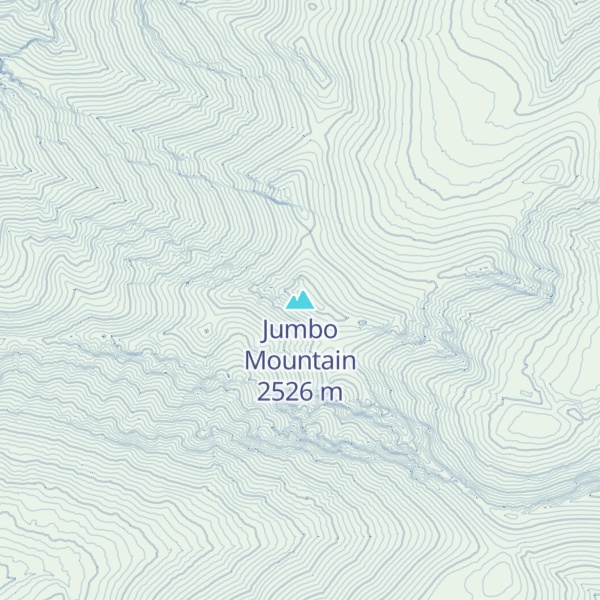 Map of Jumbo Mountain