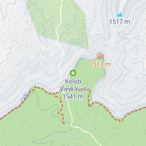Map of Kolob View Yurt