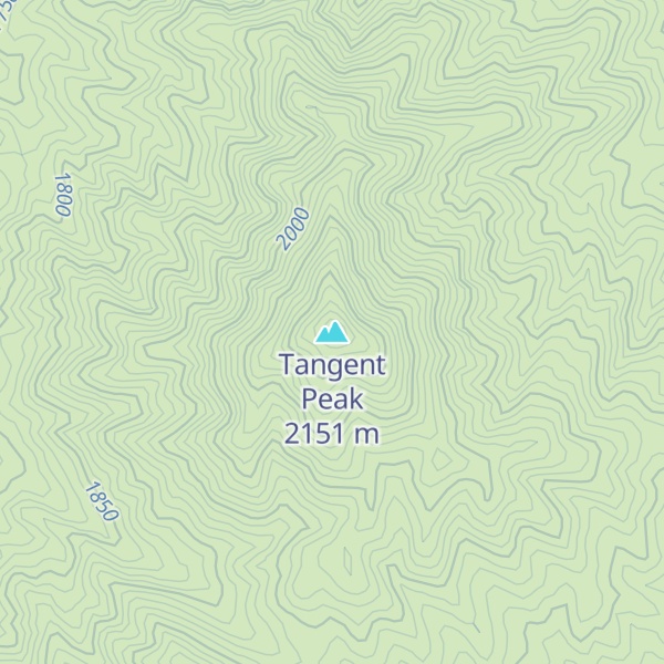 Map of Tangent Peak