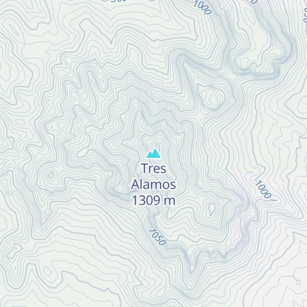 Map of Tres Alamos