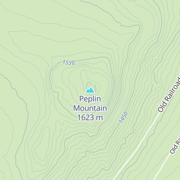 Map of Peplin Mountain