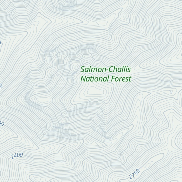 Map of Foss Mountain