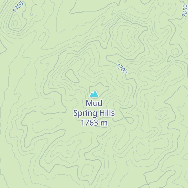 Map of Mud Spring Hills