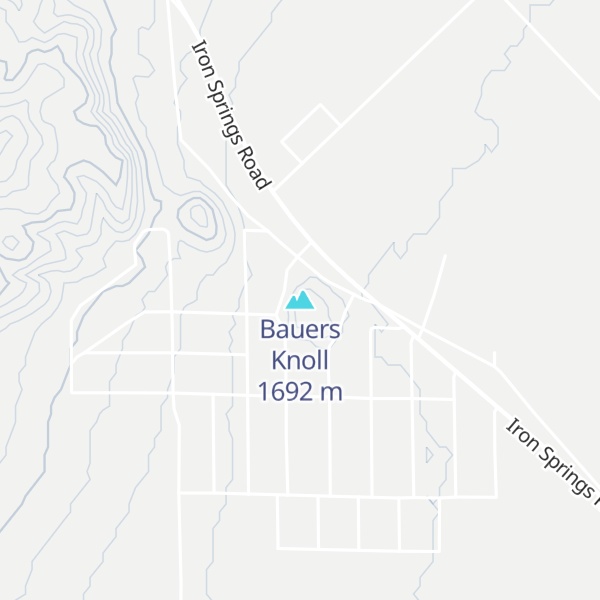 Map of Bauers Knoll