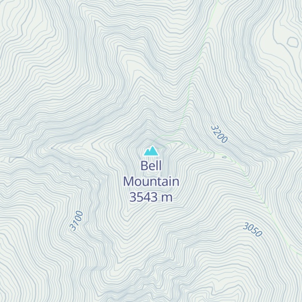 Map of Bell Mountain