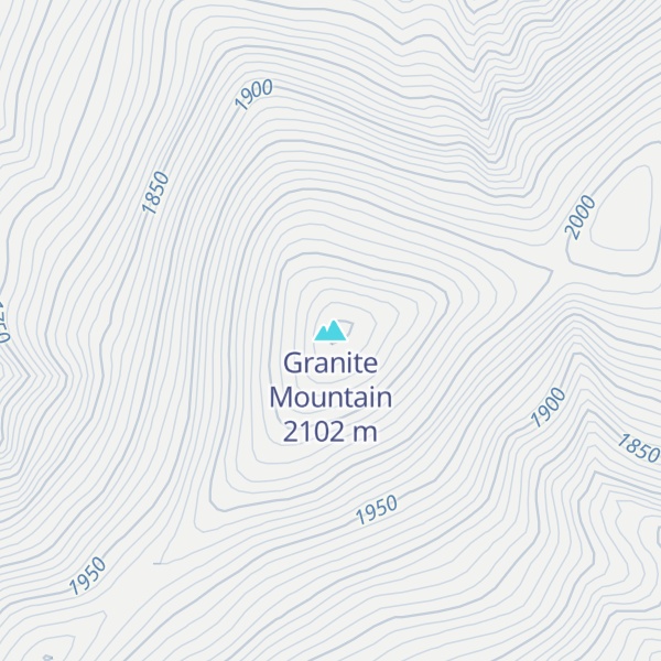 Map of Granite Mountain