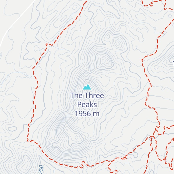 Map of The Three Peaks