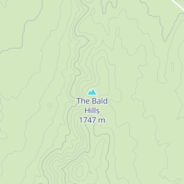 Map of The Bald Hills