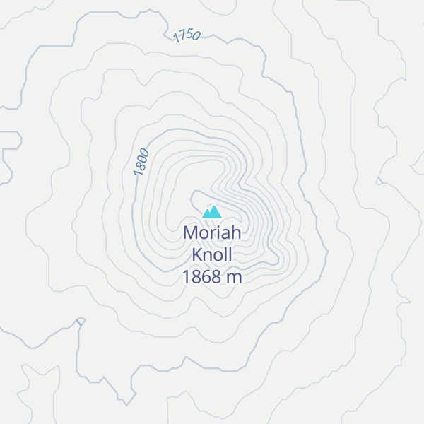 Map of Moriah Knoll