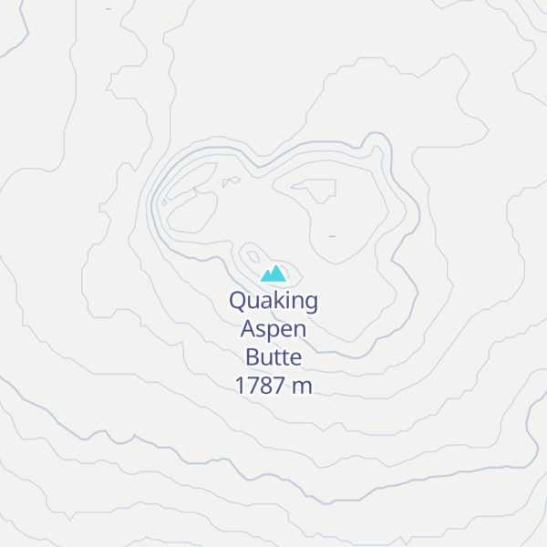 Map of Quaking Aspen Butte